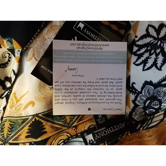 Anthony Original NWT Kaftan Maxi Caftan Dress Stunning Medium Multicolor     T22 - Picture 8 of 10